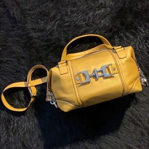 (NWOT) Anne Klein Mustard Metallic Purse